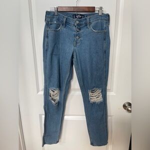 Hollister Low-rise crop boyfriend jeans